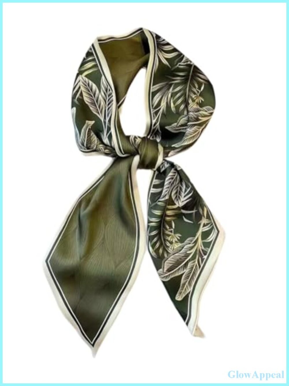 Plaid Silk Feeling Long Scarf Multifunctional Hair Neck Purse Wrap